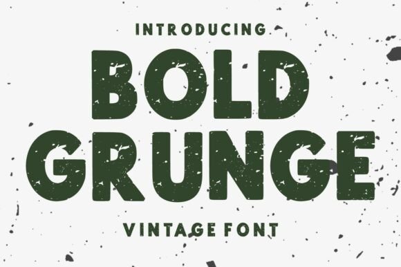 Bold Grunge: The Distressed Typeface for Authentic Design