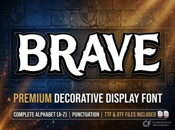 Brave: Command Attention with Avant-Garde Typography