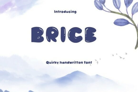 Brice: The Handwritten Font with Modern Elegance