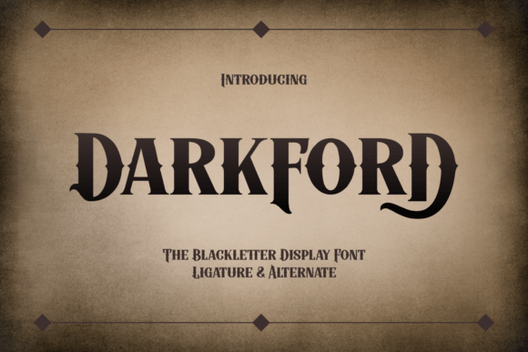 Darkford: The Blackletter Font for Modern Fantasy Branding