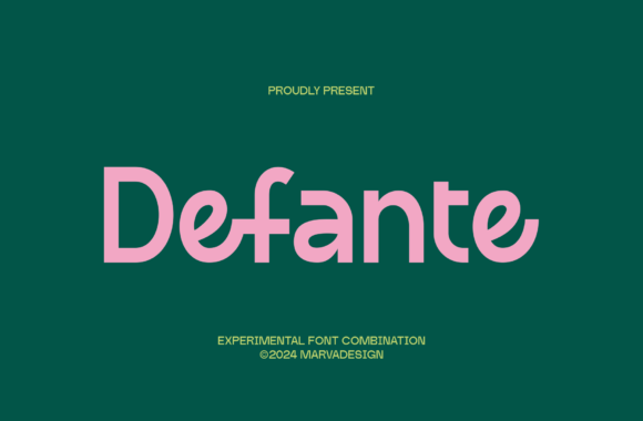 Defante: A Sans-Serif Font with a Modern, Handwritten Soul