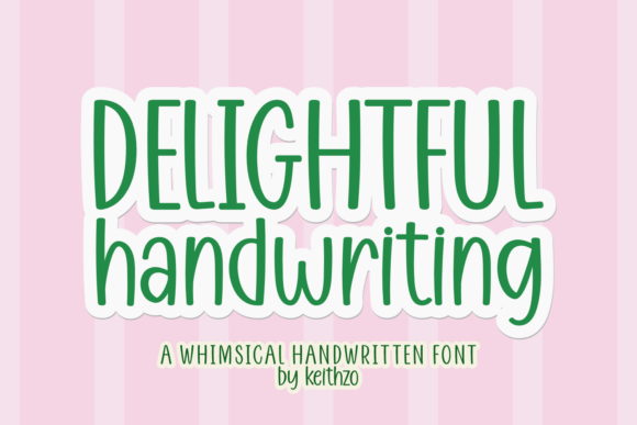 Delightful Handwriting: A Fresh Take on Retro Style