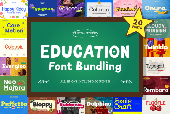 Education Bundle: Your Go-To for Playful, Professional Design