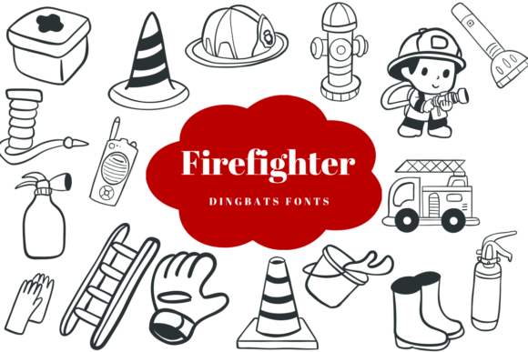 Firefighter: A Sketch-Style Dingbats Font for Creative Projects