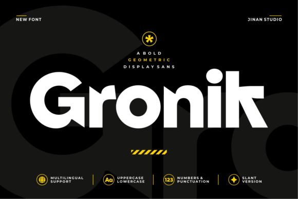 Gronik: The Bold Display Font for Modern Projects