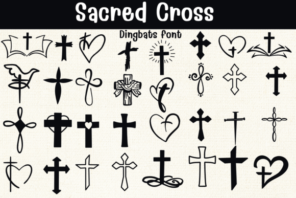 Integrating Sacred Cross Dingbats into Modern Design