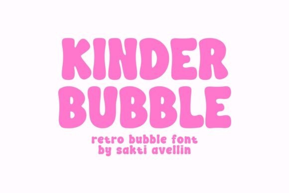 Kinder Bubble: A Retro Font for Modern Crafts