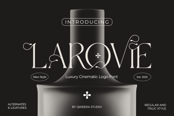 Larovie: The Cinematic Serif for Bold Brand Identity