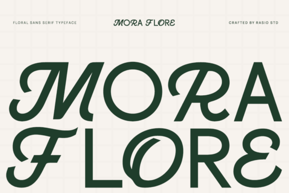 Mora Flore: Where Modern Typography Meets Organic Artistry