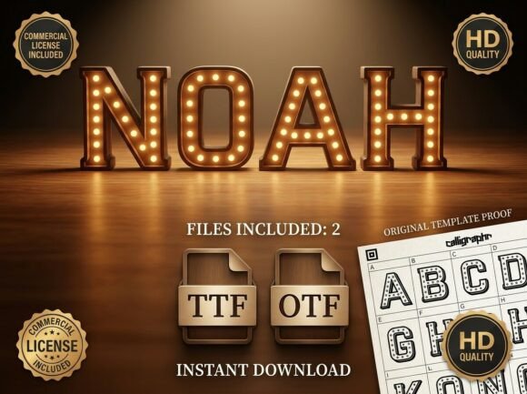 Noah: The Marquee Display Font for Iconic Branding
