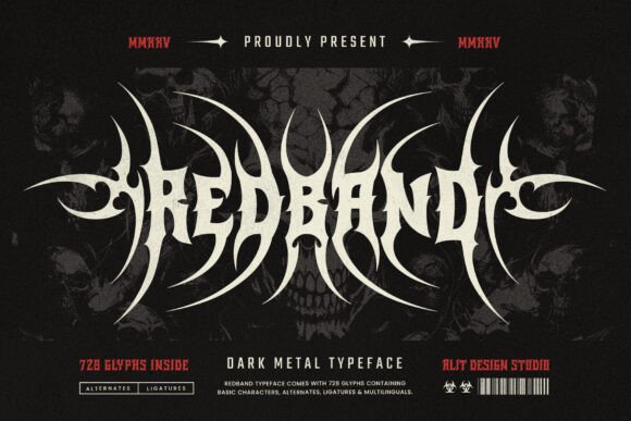 Red Band Typeface: Command Attention with Raw Power