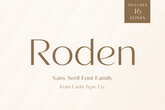 Roden: A Modern Typeface for Clear Communication