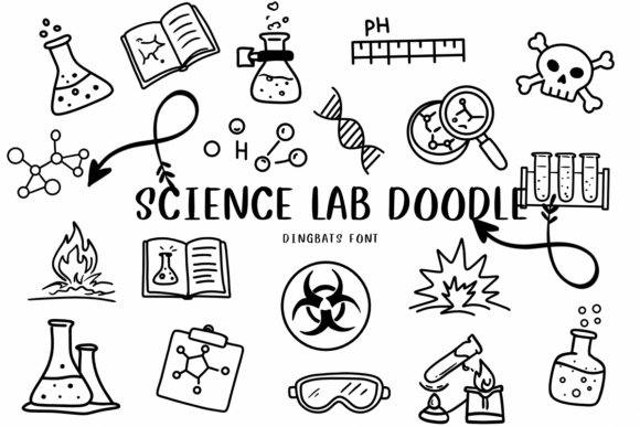 Science Lab Doodle: Infusing Sketch-Style Charm into Your Projects