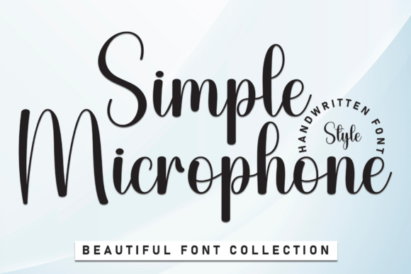 Simple Microphone: Your Font for a Handmade Touch