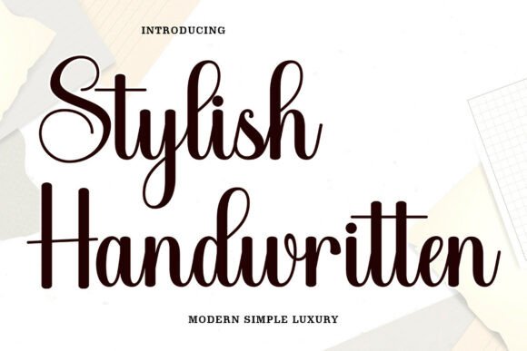 Stylish Handwritten: The Font That Adds Heart to Your Brand