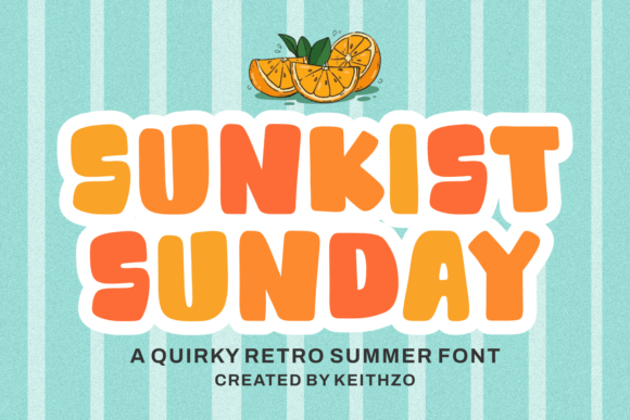 Sunkist Summer: The Retro Display Font for Modern Projects