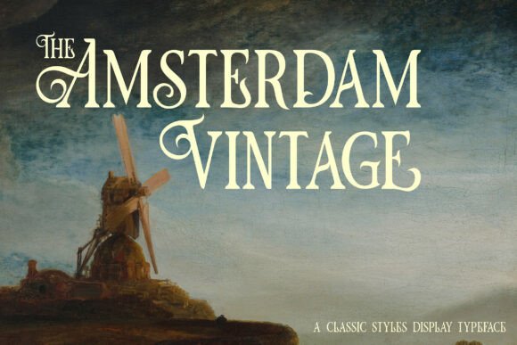 The Amsterdam Vintage: A Serif Font for Timeless Brand Stories