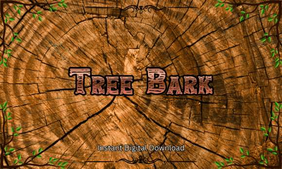 Tree Bark Font: A Rugged Typeface for Authentic Woodland Charm